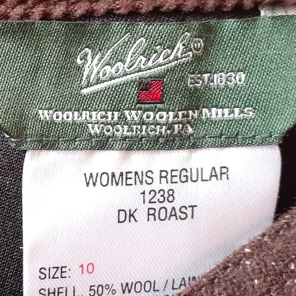 Woolrich Brown Tweed wool blend lined Pants - Picture 13 of 16